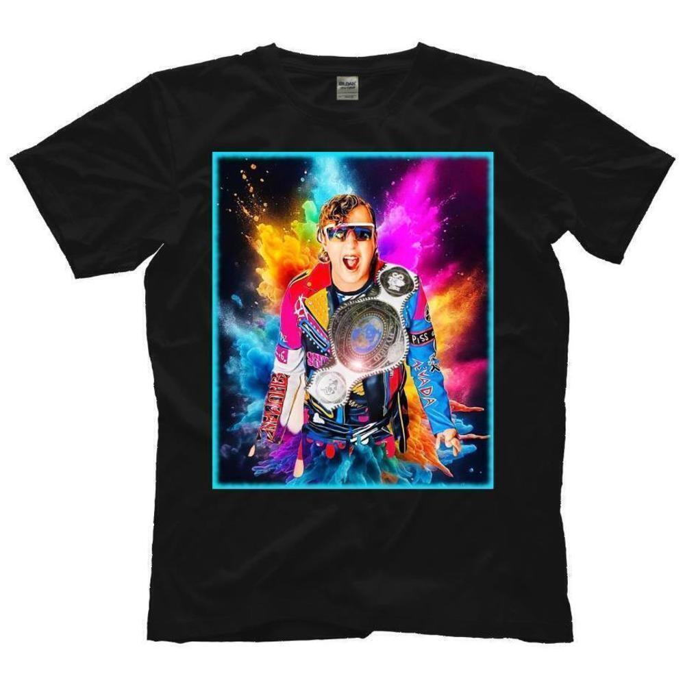 Hybrid Golden Wrestling Championship Inspired Fan T-Shirt
